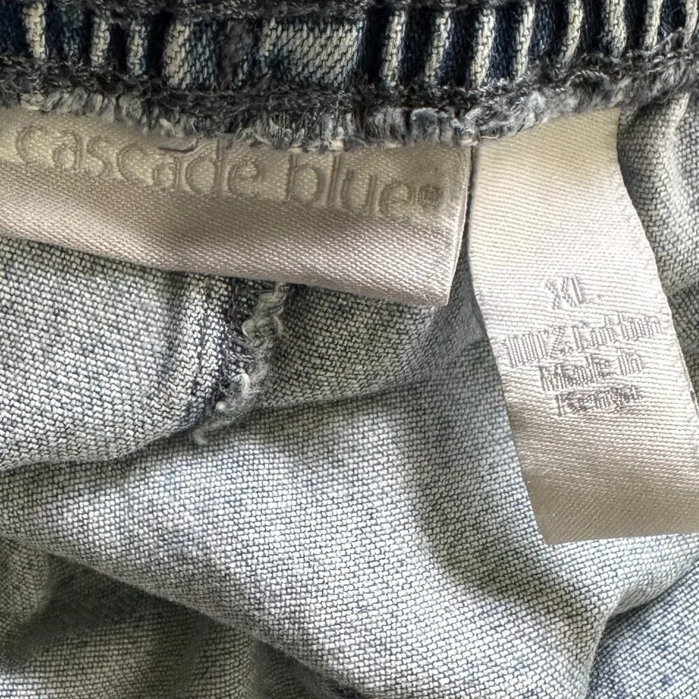 VINTAGE Cascade Blue Women's Light Blue Washed Shorts Size XL - Picture 10 of 10